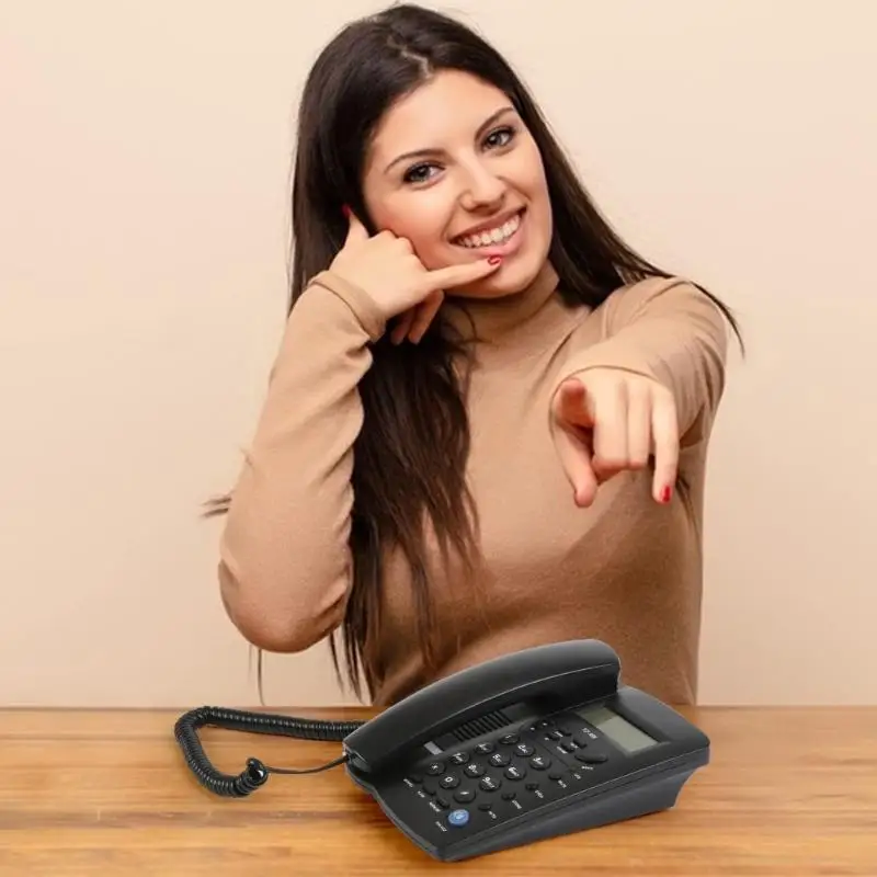 الهواتف المكتبية الهاتفية للهاتف المحفوظة على الأرض مع أزرار كبيرة هاتف TCF3000