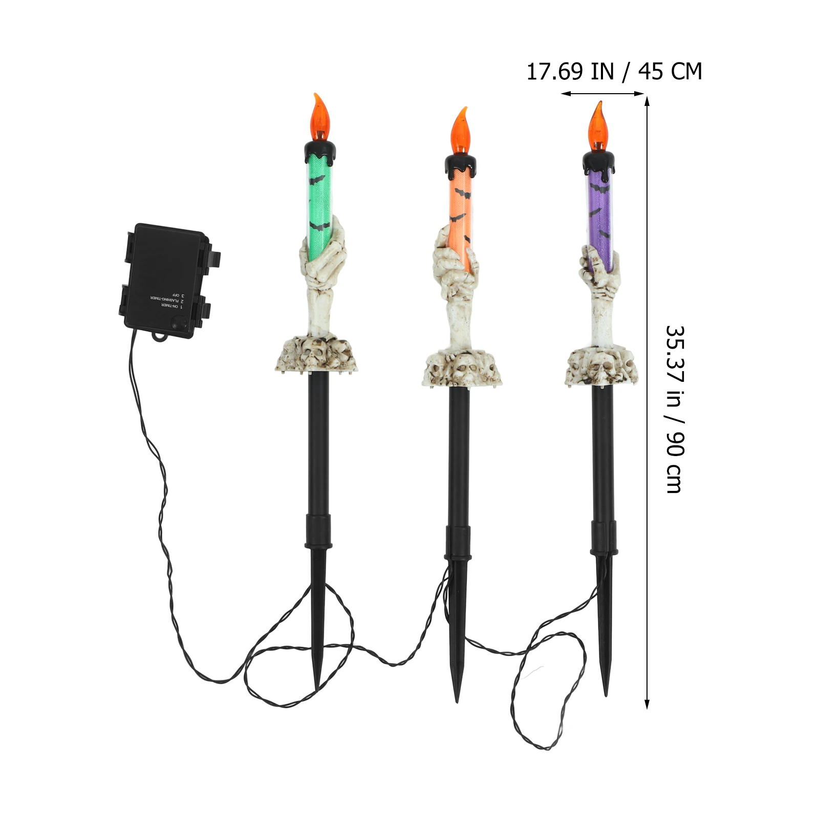 

1 set Halloween Ghost Hand Light Outdoor Hand Lawn Lamp Yard Garden Pathway Stake Decorative Light Outdoor
