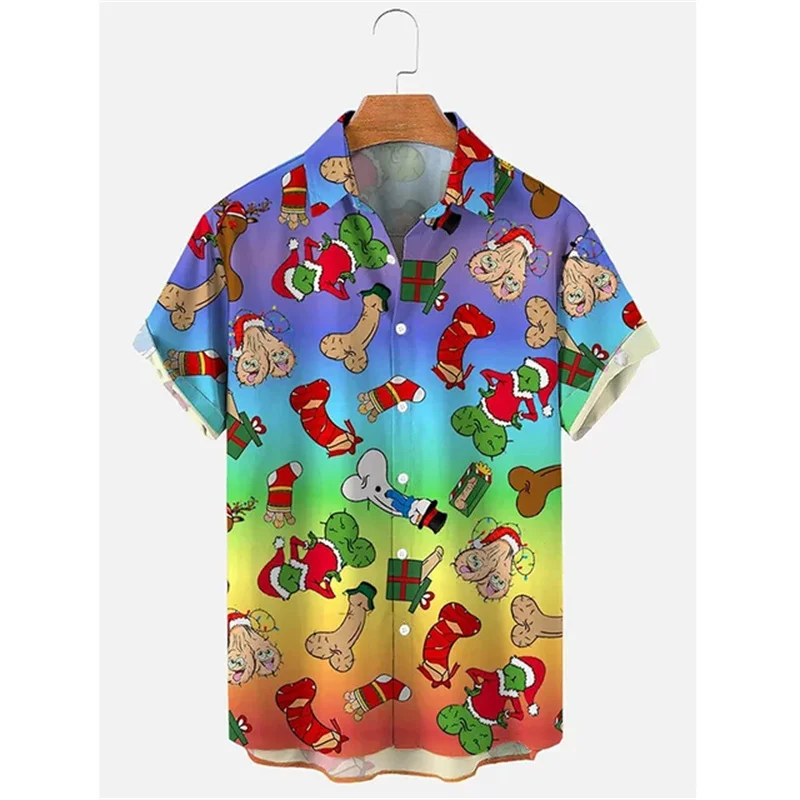 

2025 men's casual fashion short sleeved shirt, 100% polyester fiber, 3D printed pattern, adult summer shirt