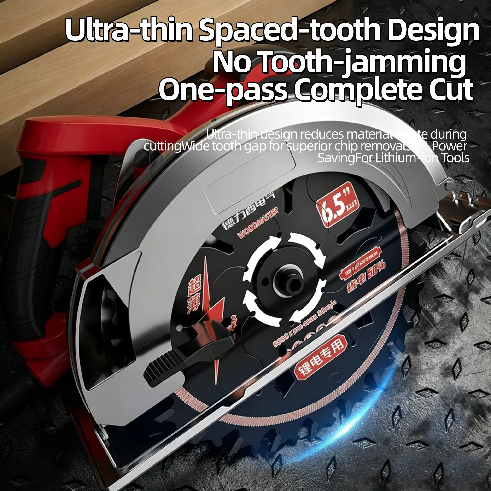 4/5/5.5/6/6.5inch Efficient Energy Saving Lithium Saw Blades Circular Saw Blade Wood Cutting Saw Blade Woodworking Alloy Grinder