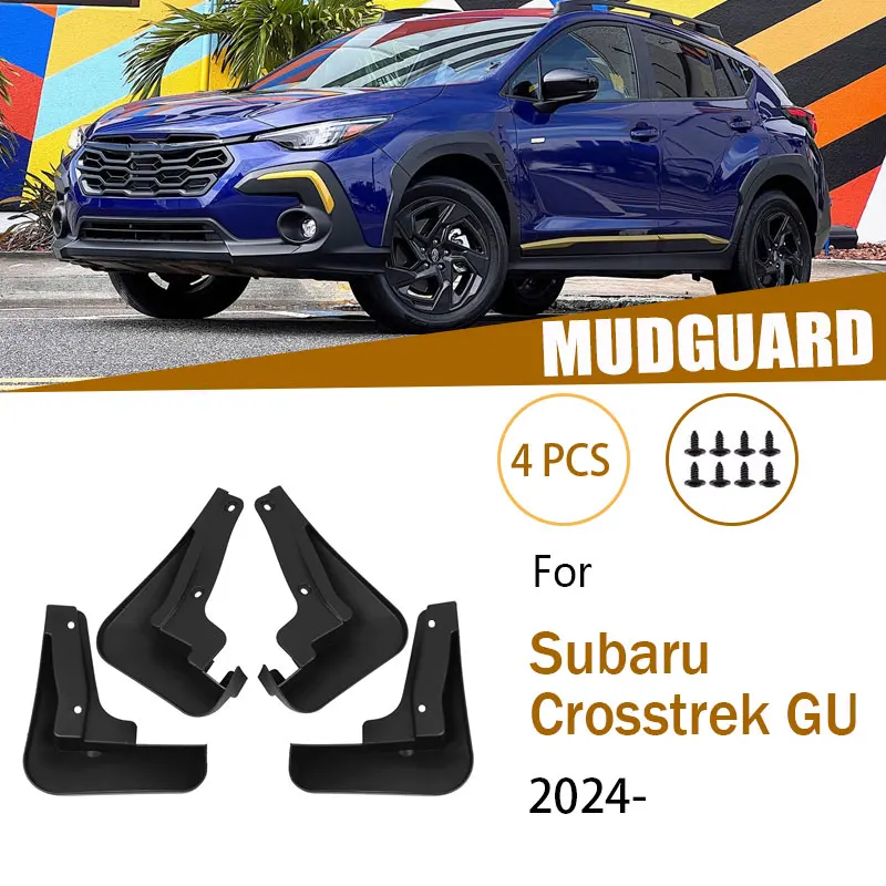 

Для Subaru Crosstrek GU 2024 2025 переднее и заднее колесо, брызговики, детали колес, автомобильные аксессуары, Стайлинг автомобиля
