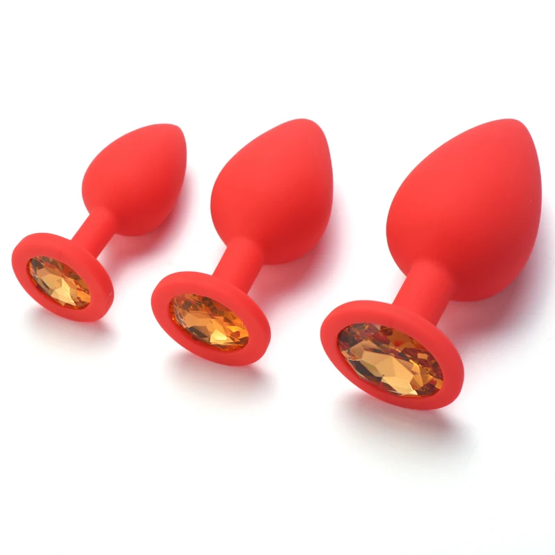 Silicone Butt Plug Anal Plug Unisex Sex Stopper 3 Sizes Adult Toys Anal​ Toy for Men Women Anal Trainer for Couples view 4