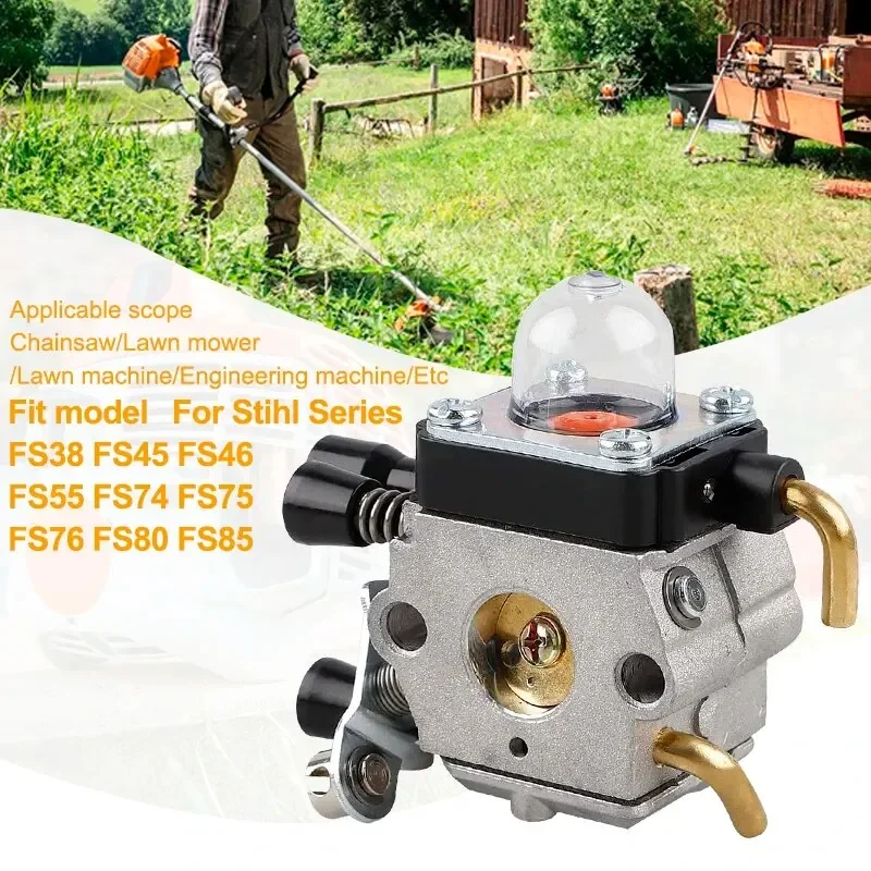 

1PC Carburetor for STIHL FS38 FS45 FS46 FS55 FS74 FS75 FS76 FS80 FS85 StringTrimmer Weed Eater Garden Tool Parts