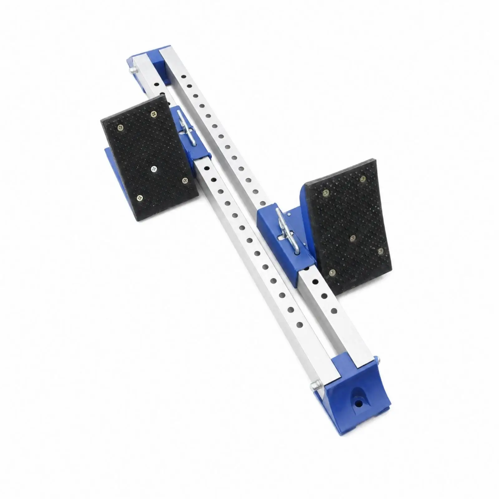 Starting block with adjustable footplates, non-slip, flat running block for