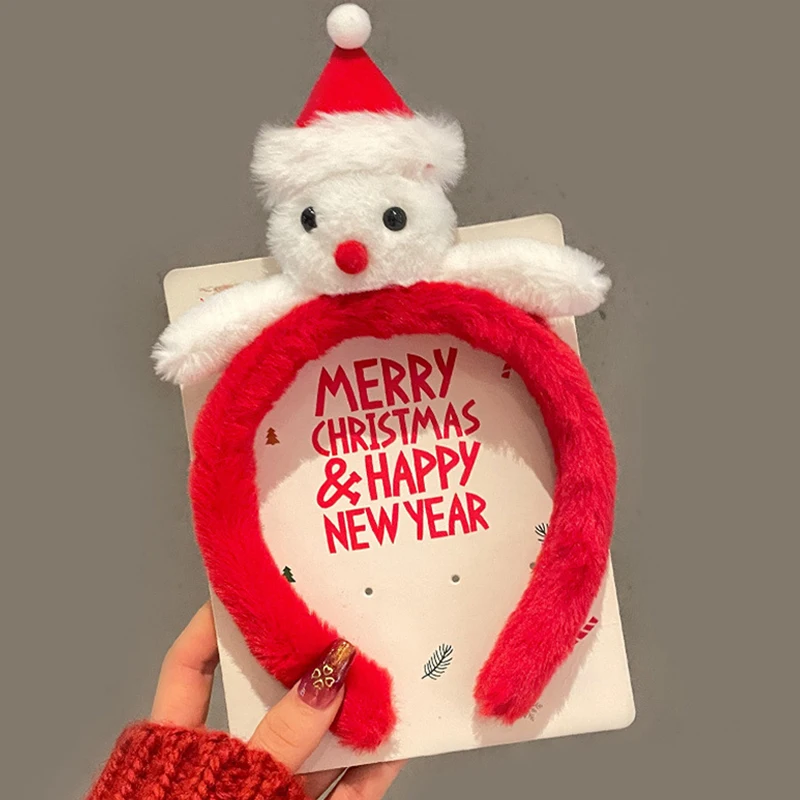 قطعة واحدة من قبعة قزم عيد الميلاد النسائية اللطيفة على شكل رسوم كرتونية لعيد الميلاد، إكسسوار للشعر لحفلات العطلات والملابس الاحتفالية #1