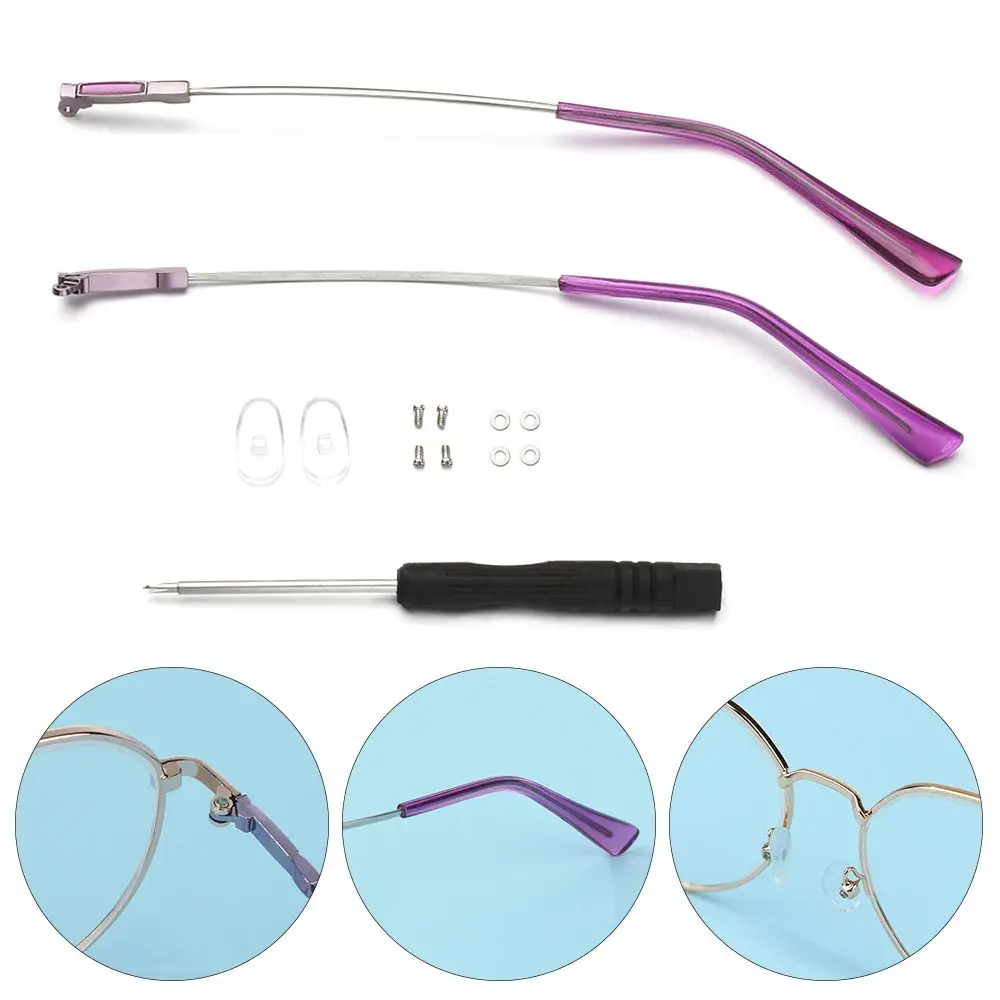 1 Pair Metal Universal Repair Tool Eyeglasses Spectacle Frame Eyewear Accessories Replacement Leg Glasses Arm