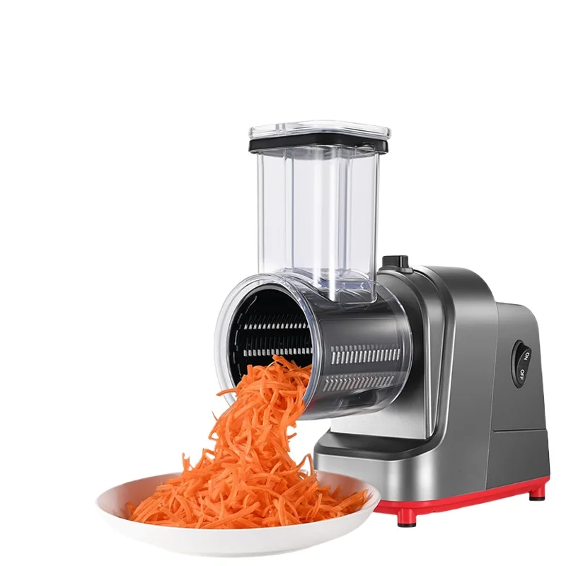 

Electric multi-functional vegetable cutter, carrot shredded, potato sliced, cheese shredded, household vegetable cutter