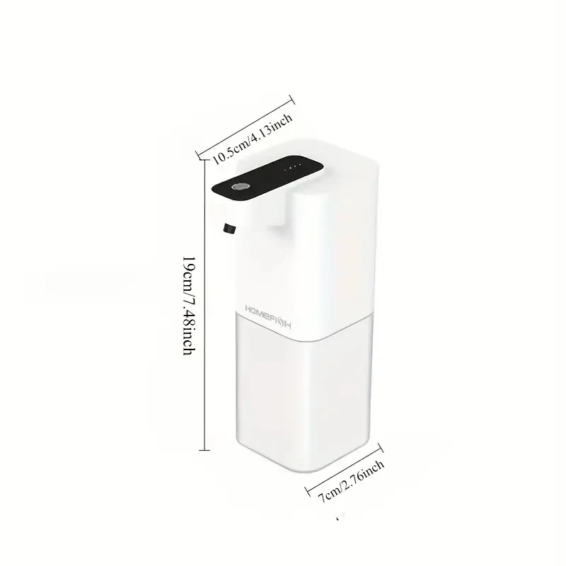 HOMEFISH P5 Automatic Soap Dispenser Infrared Sensor Foam Hand Sanitizer USB Rechargeable Foaming Hand Soap Dispenser For Bathro