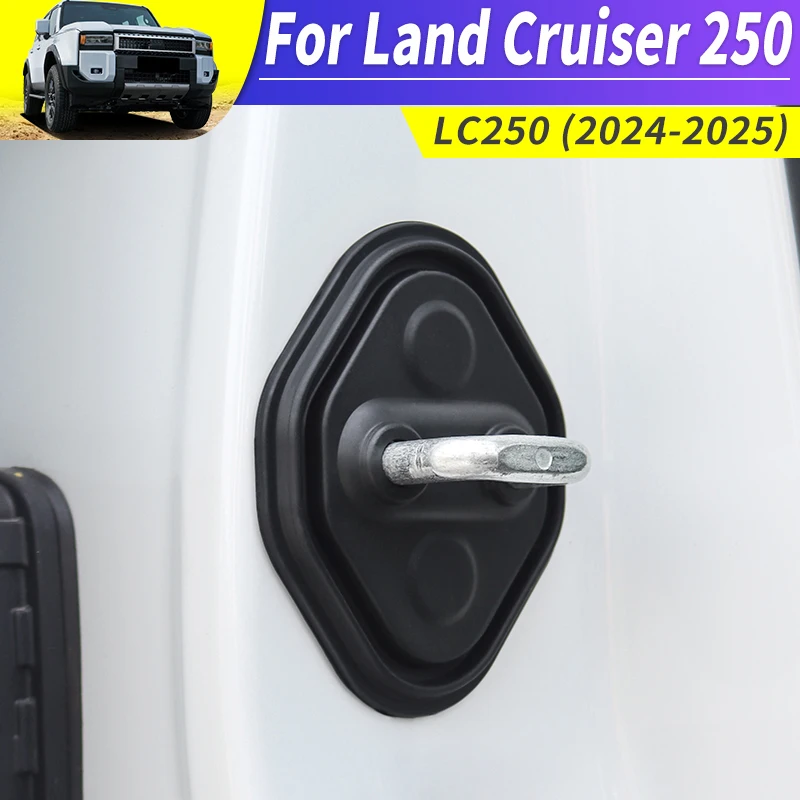 

For Toyota Land Cruiser lc250 Prado LC250 1958 J250 Silicone door lock Protective cover,Car door Upgraded Accessories 2024 2025