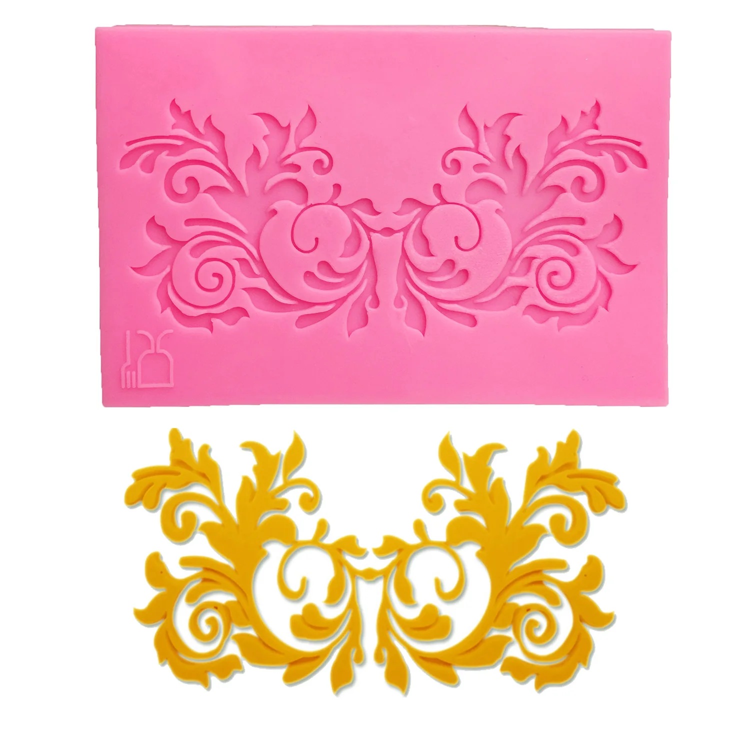 Silicone Mould Lace Pad Leaf Flower Butterfly Cake Decorating Grade Craft Mat Fondant Food Lace Cake 3D Mold Baking Sugar Paste
