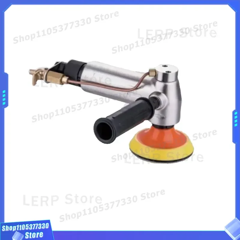 4 Inch Straight Shank Pneumatic Water Jet Grinder Wet Air Sander for Marble Granite Stone Jade Floor Polishing Tool Wet Air