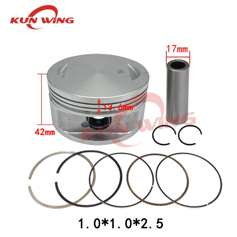 72.7mm Bore Piston Kit for Kymco Xciting 250 People S 250cc Maxxer MXU 300cc 13101-LDB2-E00 13011-KHE7-900 Motorcycle Parts