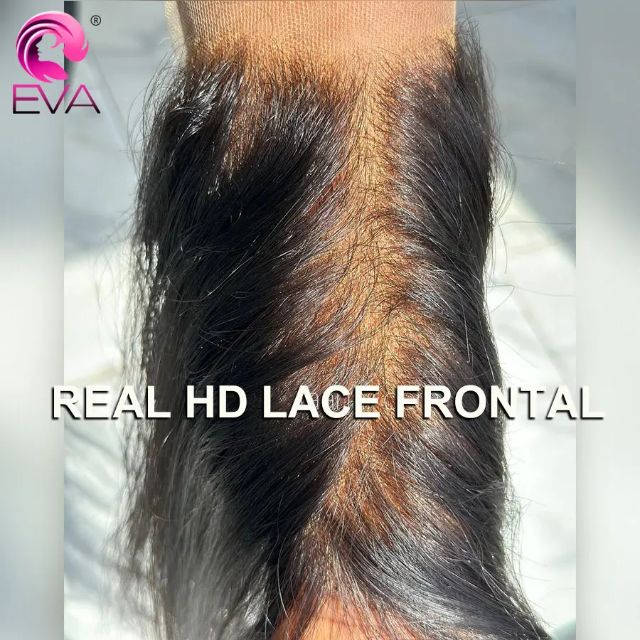 

Eva Hair Skinlike Real HD Lace Frontal Only 100% Human Hair HD Lace Closure Pre Plucked Invisible HD Lace Melt Skins For Women
