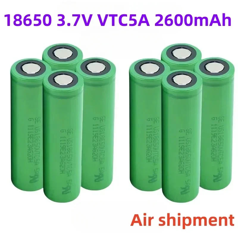 100% High Drain VTC5A 18650 battery Li-ion Lithium Battery high Capacity 2600mAh For Flashlight headlight Sony batteries