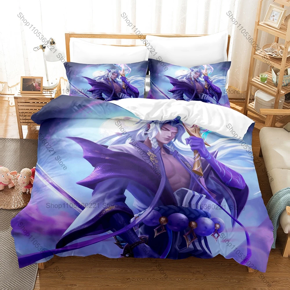 Juego De Cama De 3 Piezas Con Estampado De The Unforgotten Yone, Funda Nórdica De Microfibra Suave, 2 Fundas De Almohada, Decoración De Dormitorio, Ropa De Cama Para Juegos — -54%, 30.54€ Coupon, from 24.99€ – 54% descuento – €24.99