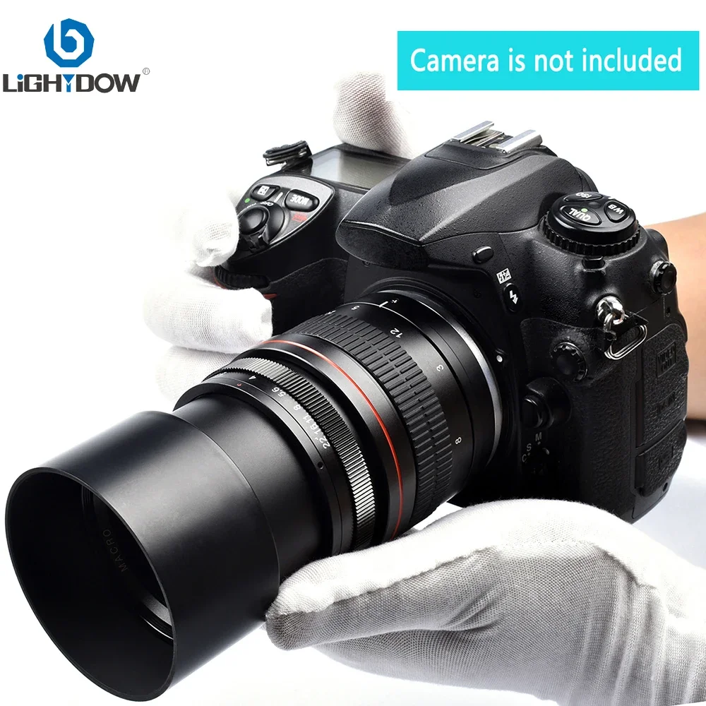Teleobjetivo Lightdow Prime de 135mm F2.8-22 para cámara DSLR Nikon D5 D40 D650 D750 D850 D5600 D7000 D3500 D5200 D5300 D810 D90