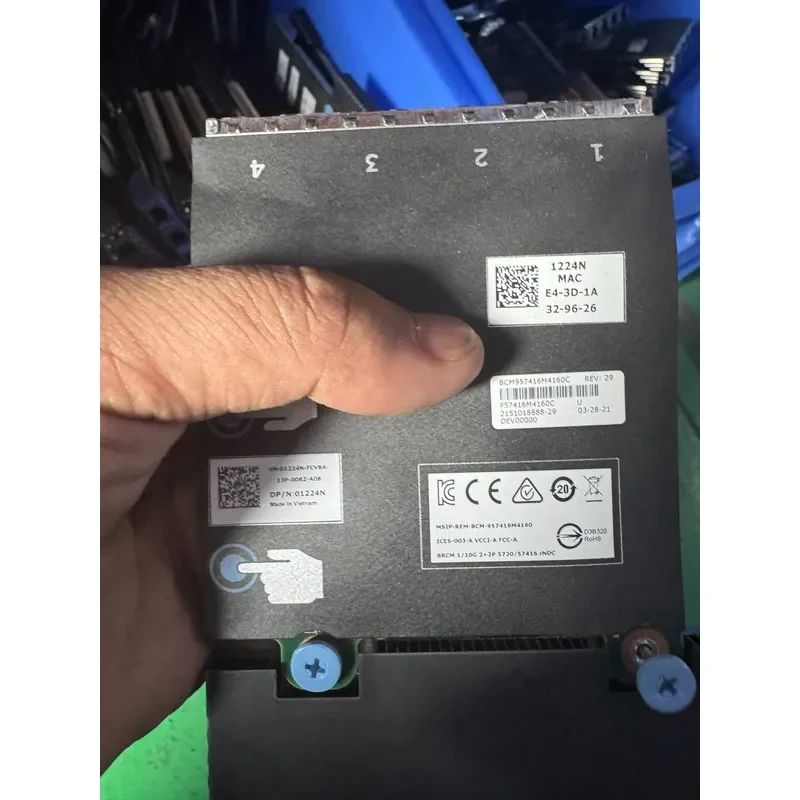for Dell R740 Network Interface Card 1224N 01224N Broadcom 57416 Dual Port Ethernet Adapter