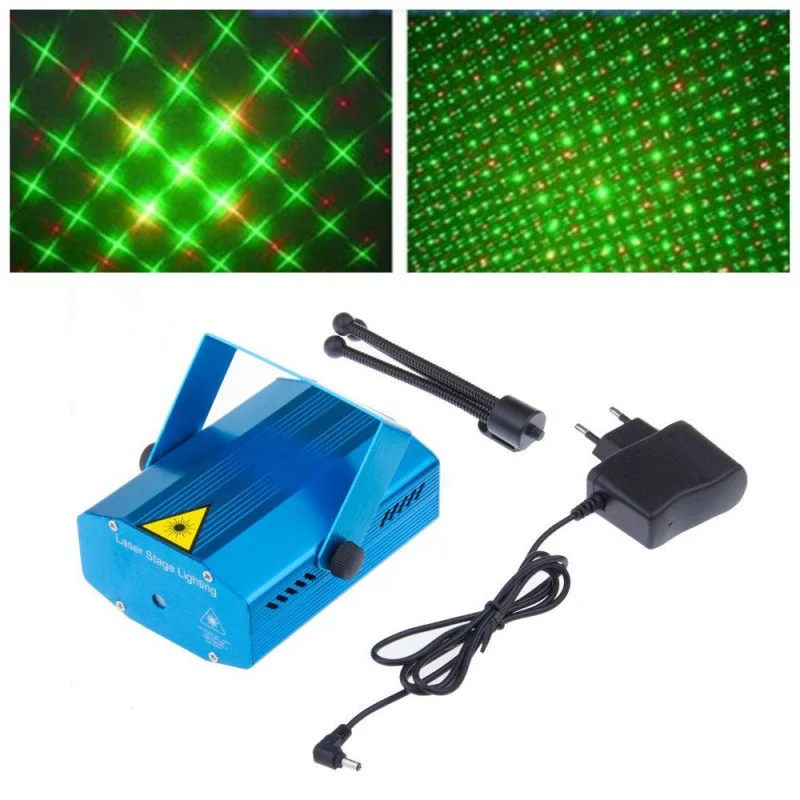 LED Red and Green Laser Stage Light Mini Laser Light Multi-specification Plug Stage Lighting Effect DJ Christmas Party