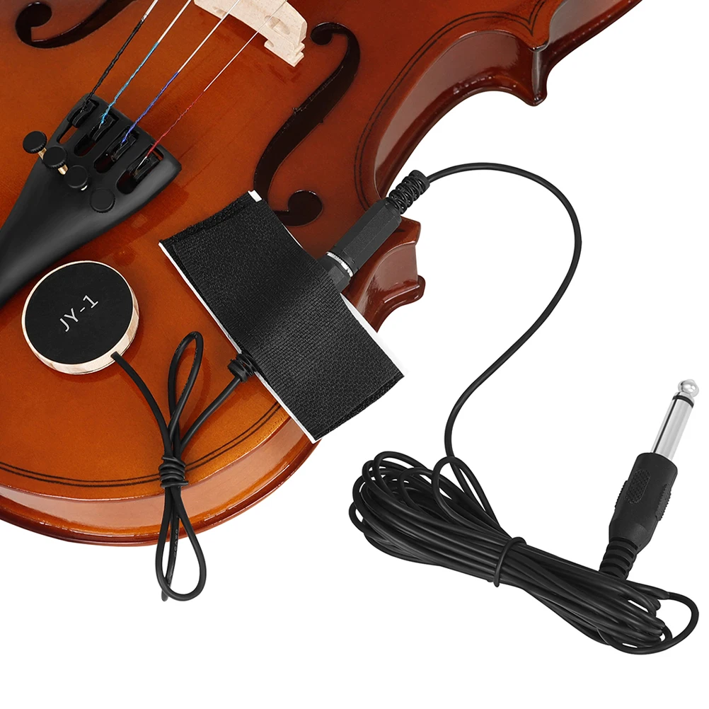 

Guitar Pickups Acoustic Sound Hole Classical Violin with Volume Control Eq Folk Piezoelectric Accessory