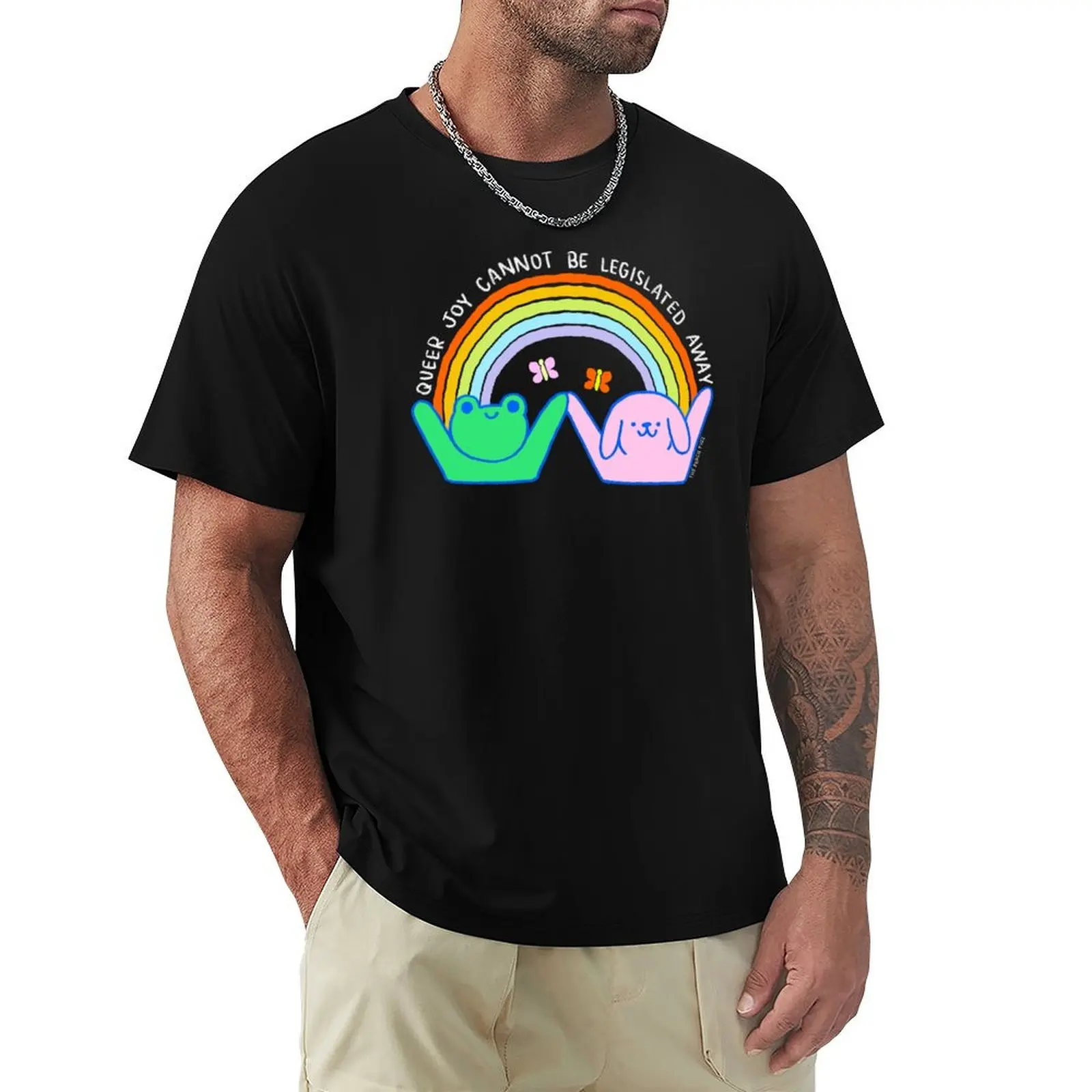 Queer Joy Cannot Be Legislated Away - The Peach Fuzz T-Shirt Daily Wear Print T-Shirt