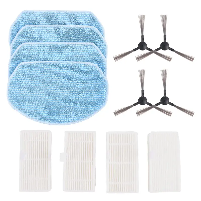 TFTP-For Midea Vcr04w Side Brush Hepa Filter Mop Cloths Rag Robot Vacuum Cleaner Replacement