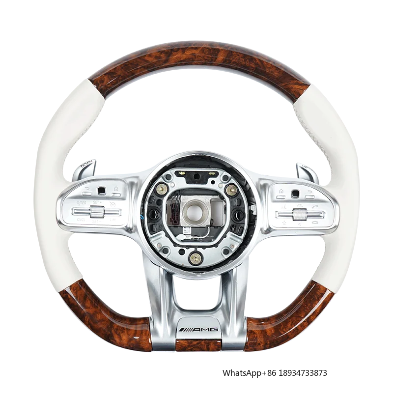 For Be-nz W204 W205 W213 Gle Gls W219 W222 W221 Custom Alcanta-r Mahogany Steering Wheel Racing Wheel Convertible