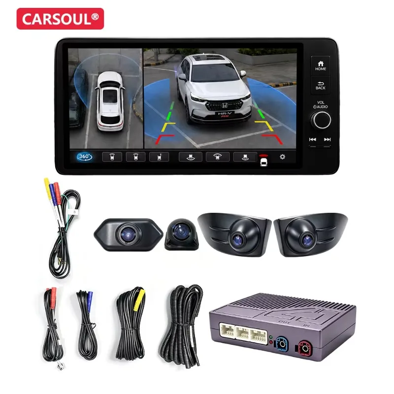 For Car for Civic Bsd Blind Spot Detection System Reverse Camera 24GHz 360 Bird View IP67 Waterproof AHD Night View