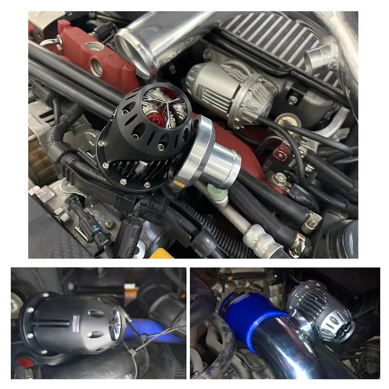 Universal Bov Turbo Blow Off Valve Bov with Adapter Flange With Original box and instructions BLACK/SILVER