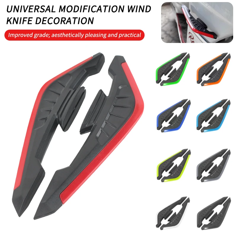 2pcs Motorcycle Winglet Aerodynamic Spoiler Wings High-quality Self-adhesive Motorbike Decoration Sticker Motorcycle Accessories