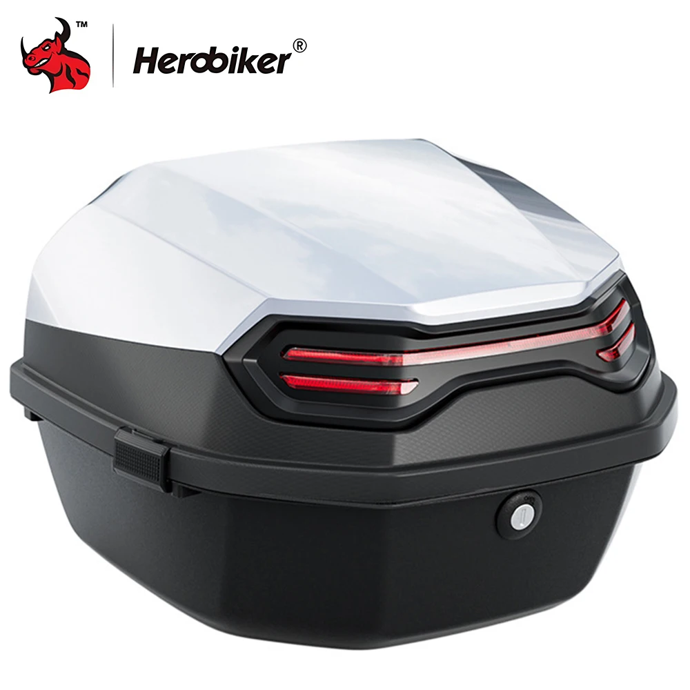 

35L Motorcycle Tail Box Waterproof ABS Material Universal Fit Lockable Design for Scooter Storage Trunk Durable Travel Case