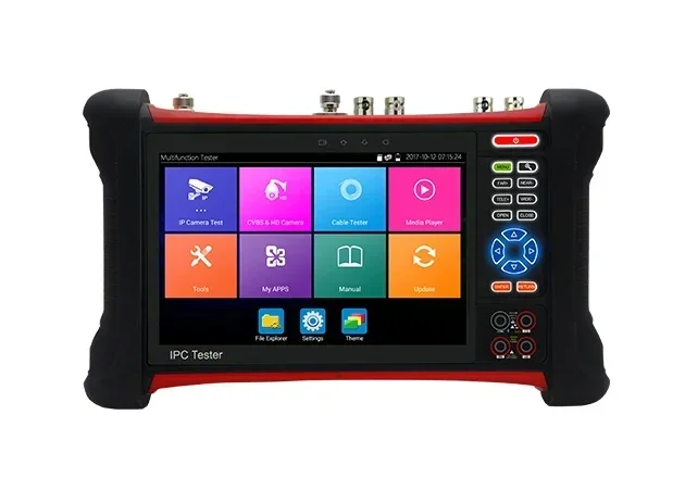 X7MOVTAHDS CCTV H.265 4K 8MP 5MP Camera tester 6 in 1 TVI CVI AHD SDI CVBS IP Camera Tester with TDR, Multimeter,Cable trace