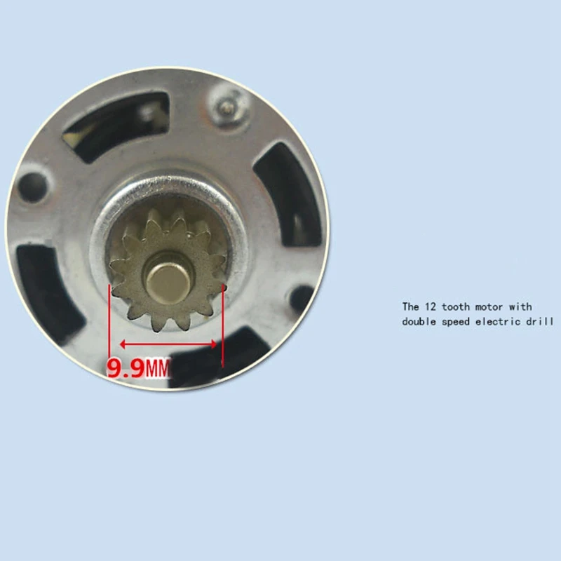 DT17 DC Motor 18V for Children Electric Car, RC Ride, Baby Car Electric Motor RS550 Gearbox 12 Teeth Engine, Metal, 80x35mm
