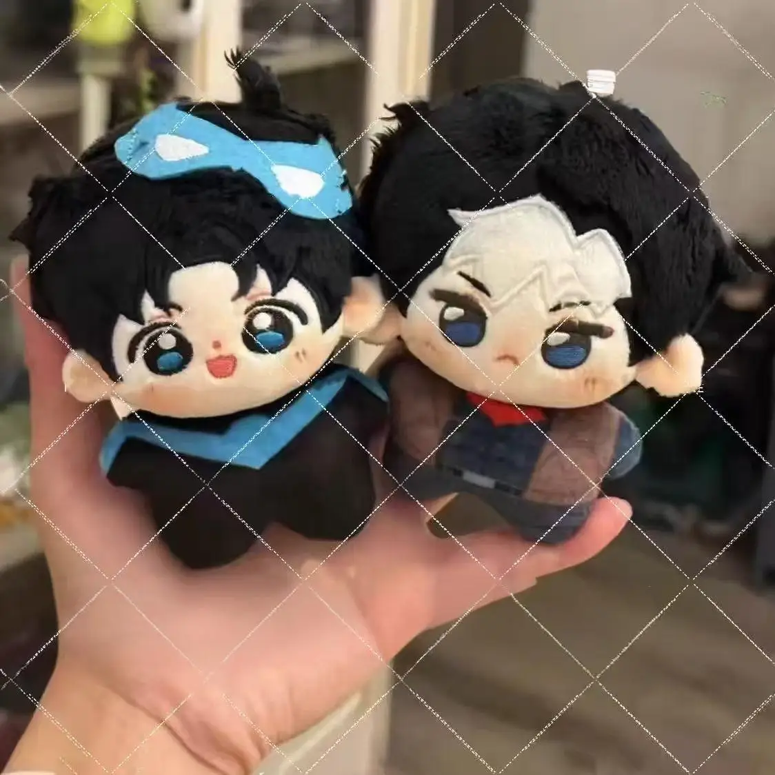 10cm Anime Dick Kawaii Grayson Todd Cosplay Soft Cotton Doll Starfish Cartoon Mini Keyring Props Plushies Toy Figures Fans Gift