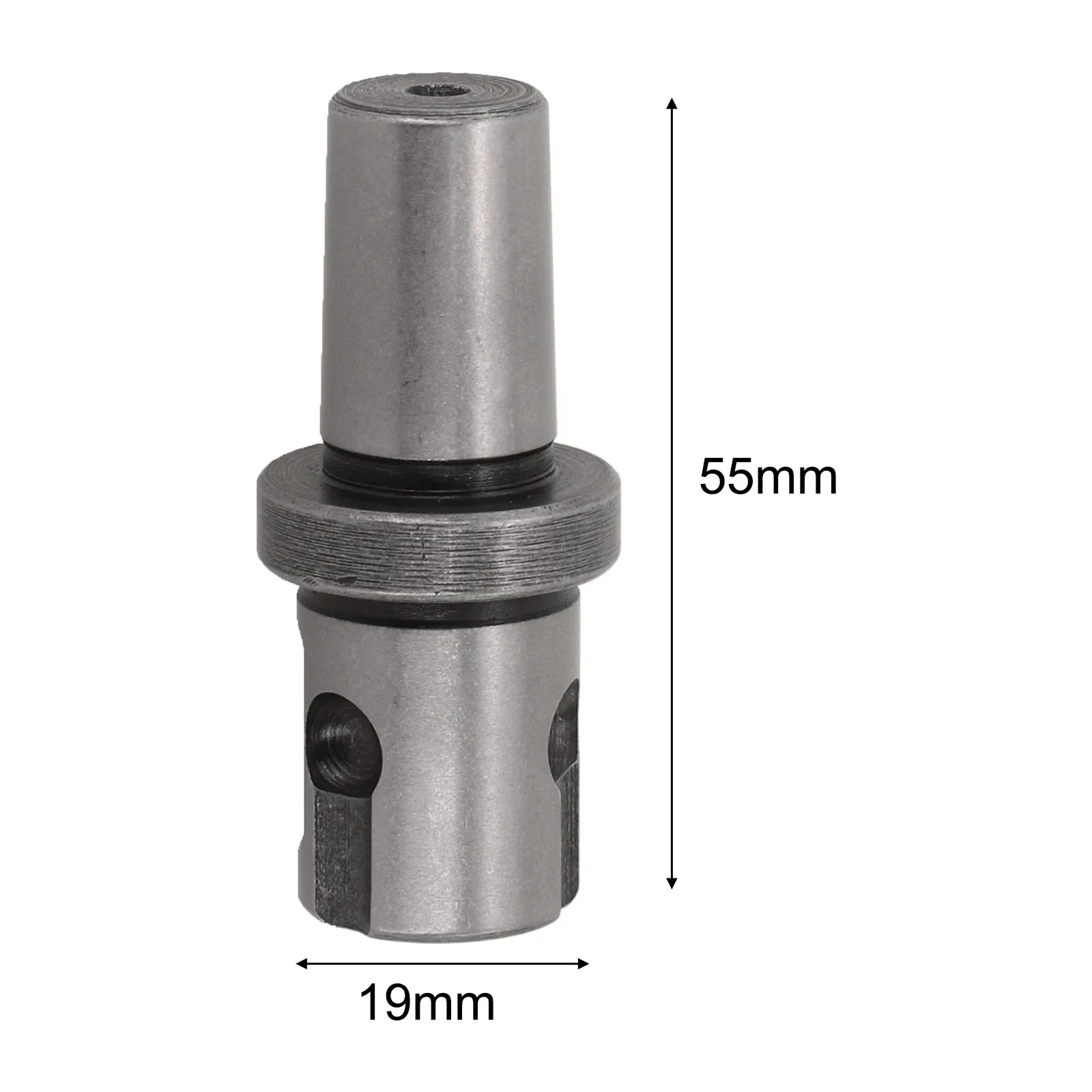 

High Quality Brand New Adapter Drill Shank Right Angle/Universal Shank 1 Pcs 55*19mm Connection Accessory Grey