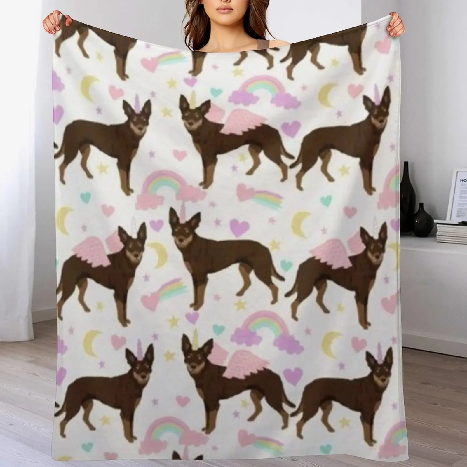 

KELPIE Throw Blanket Luxury Thicken For Sofa Thin Weighted Warm Blankets