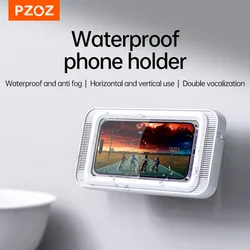 PZOZ Shower Phone Holder On Wall Holder Bracket 6 Inch Rotation Phone Holder Waterproof Storage Box Case For Mobile Phone Holder