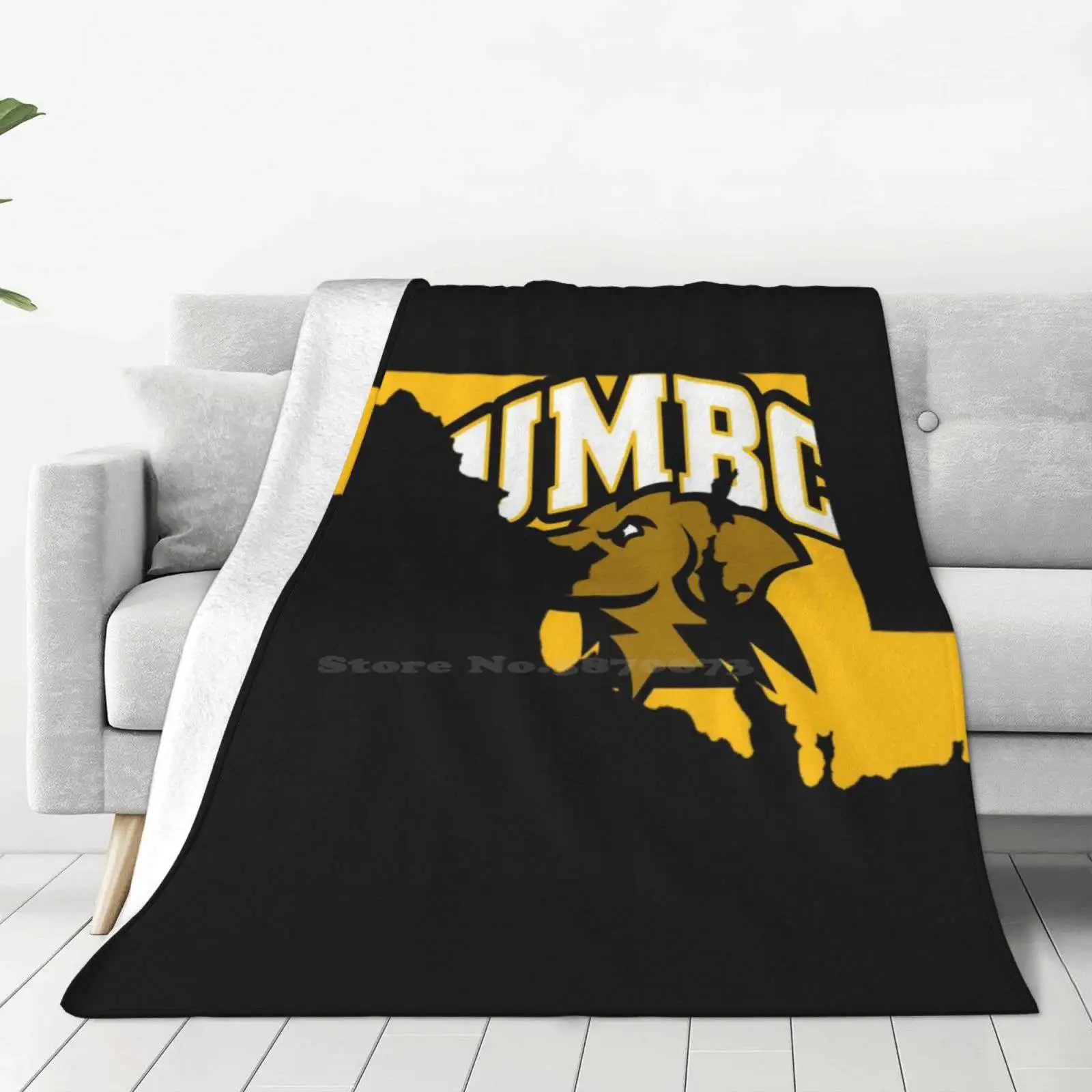 Umbc In State Design Trend Style Funny Fashion Soft Throw Blanket Umbc Retrievers Maryland Baltimore College State