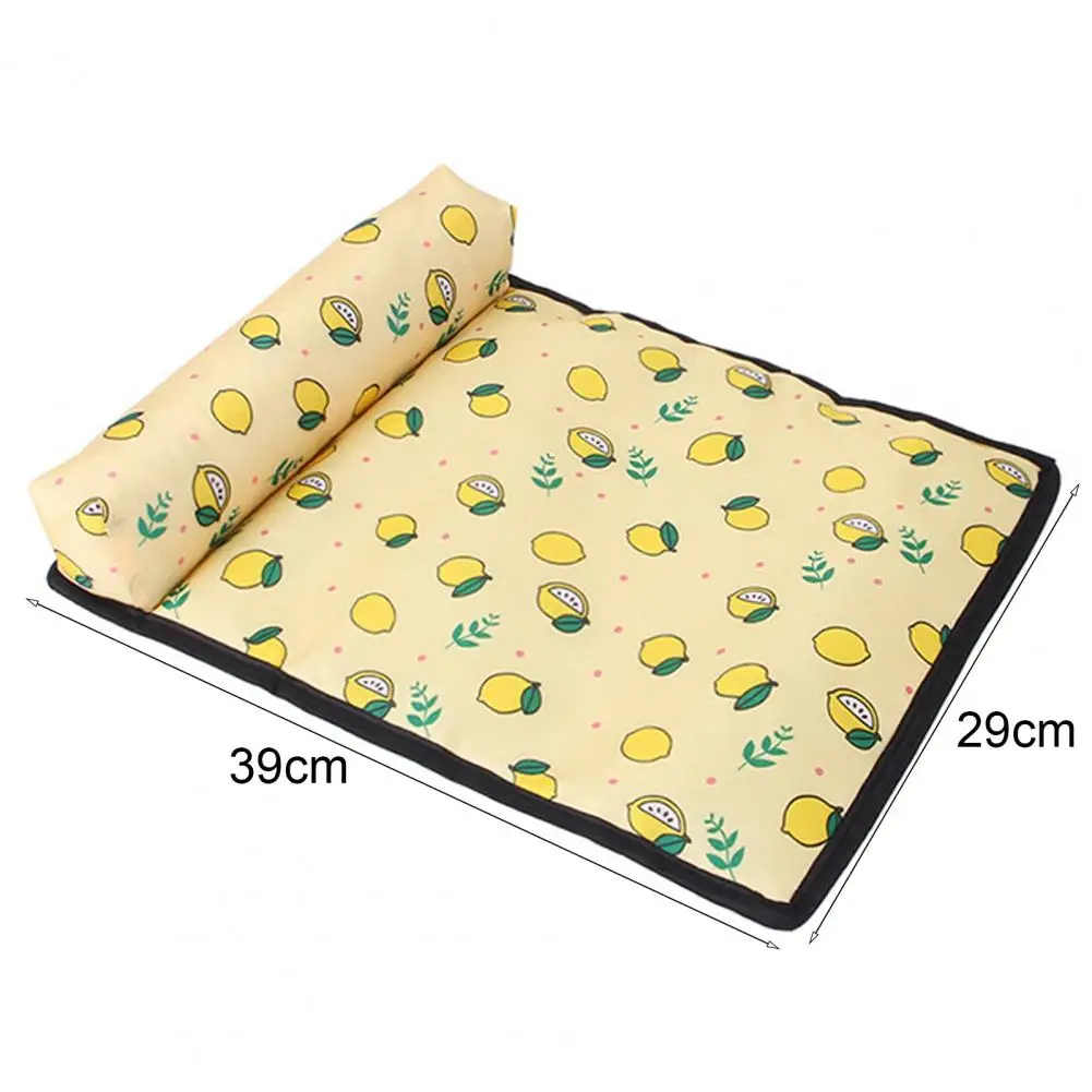 Pet Cooling Mat，Lovely Patterns，Ice Silk，Kitty Cooling Pad，Cartoon Print，Pet Dog Cat Cooling Mat，Pet Supplies