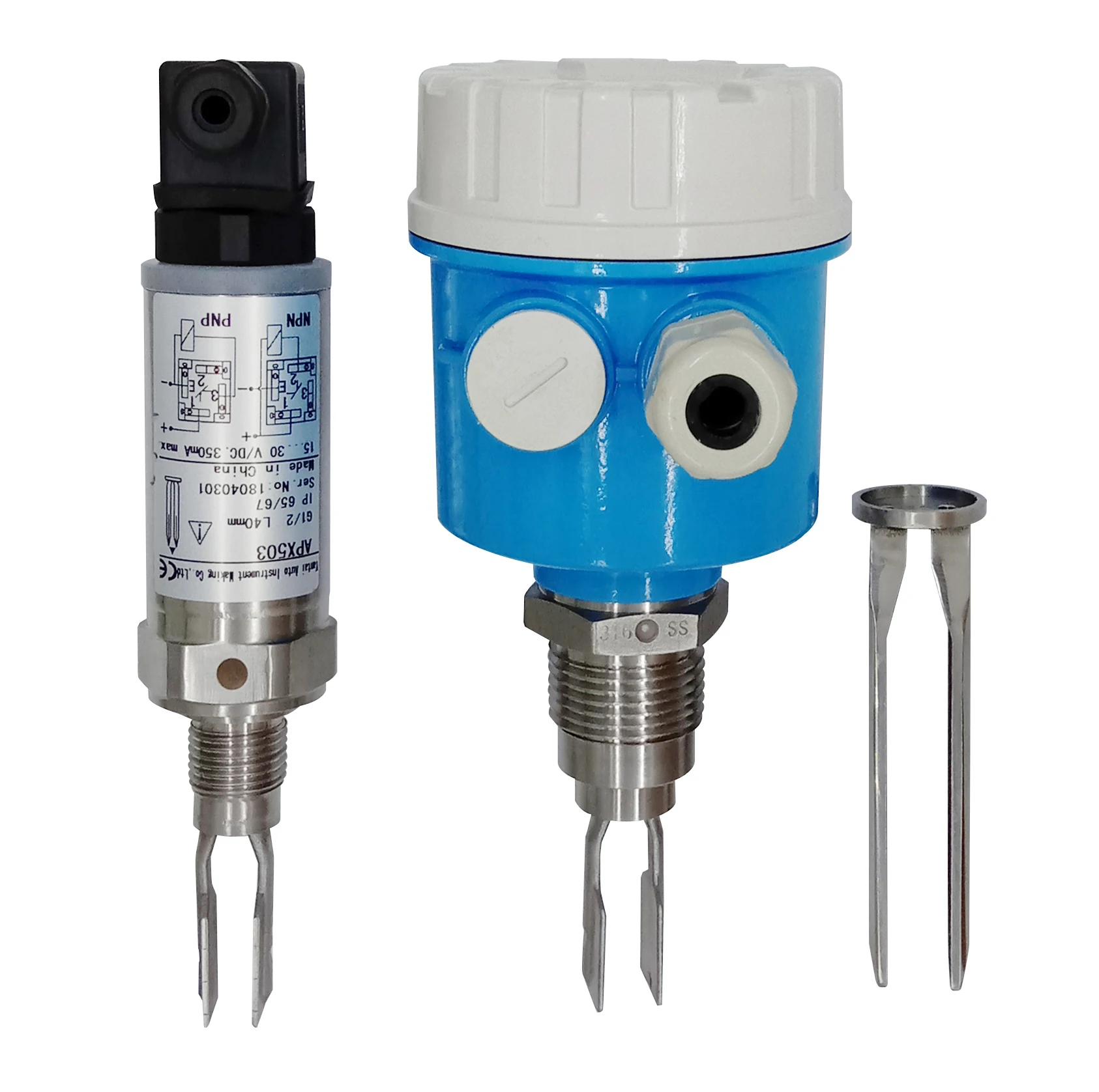 انفجار برهان ضبط مستوى الشوكة التبديل الفولاذ المقاوم للصدأ الجسم تهتز مستوى التبديل السعر المنخفض الاهتزاز شوكة الاستشعار