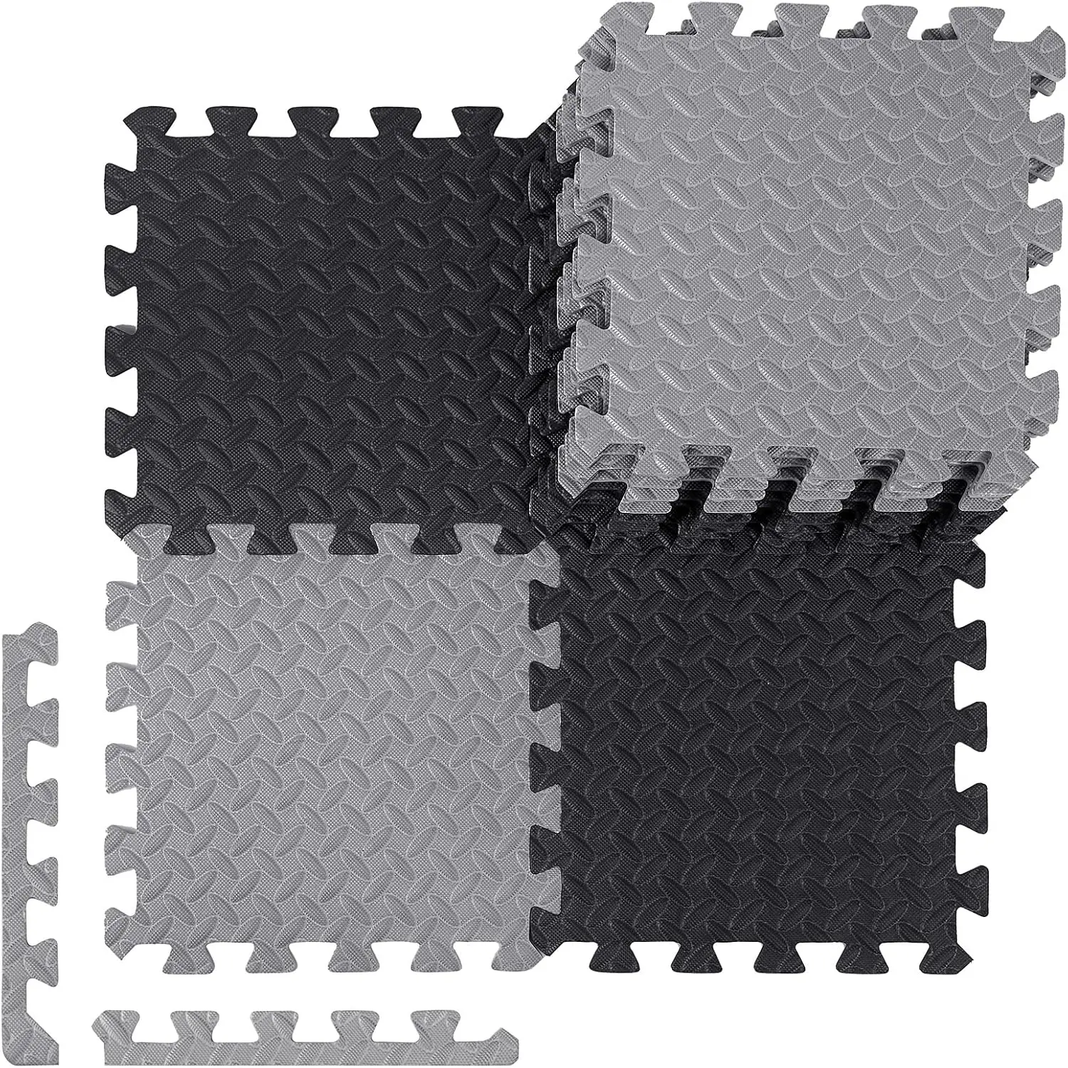 In elkaar grijpende EVA-schuimvloermatten Waterdichte antisliptegels voor GymGarage Kinderkamer Thuistraining Sportmat Puzzelmat
