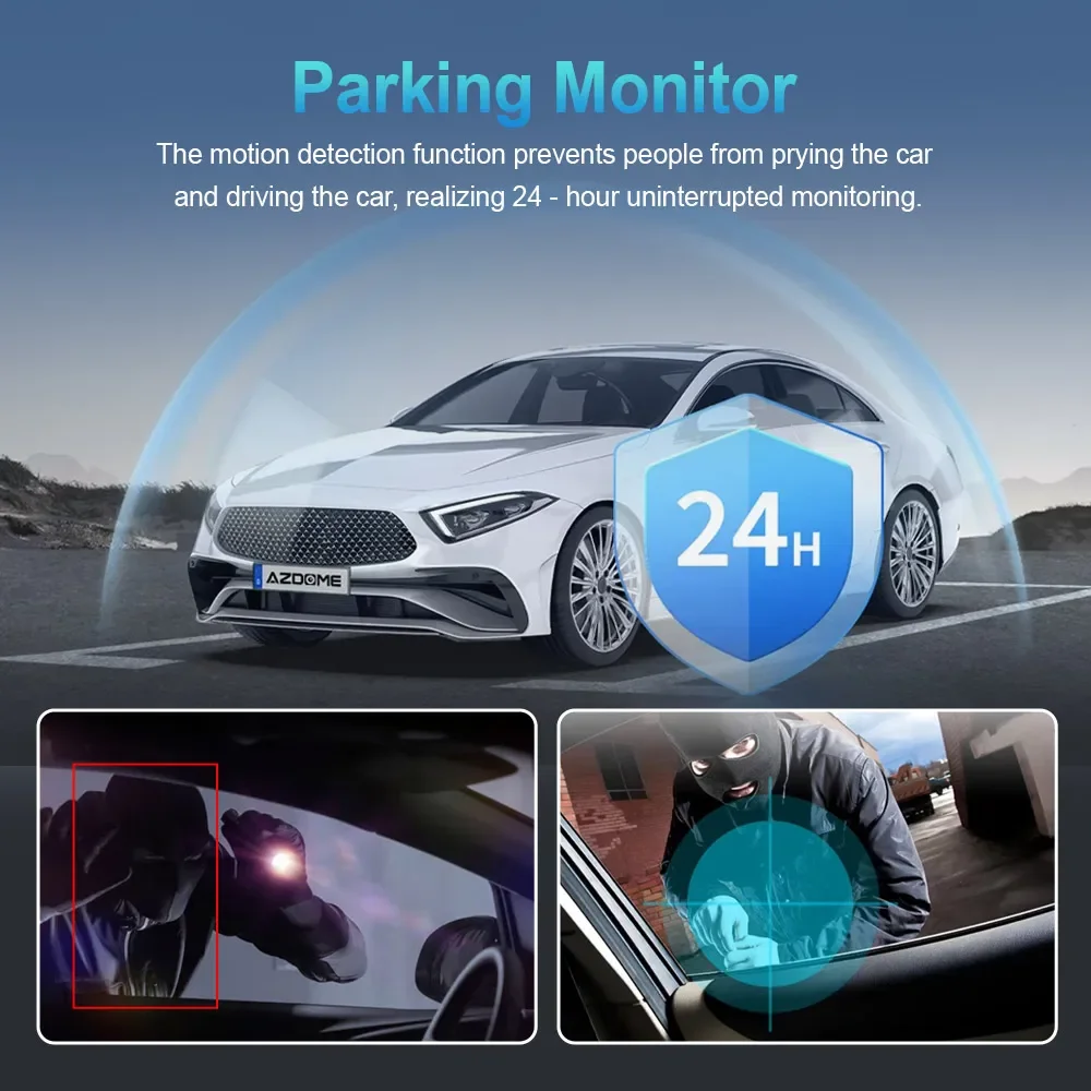4G Dash Cam Front and Rear 4K Dual Dash Cam Car Camera Mini Dashcam for Cars Night Vision Built-in GPS G-Sensor Parking Monitor