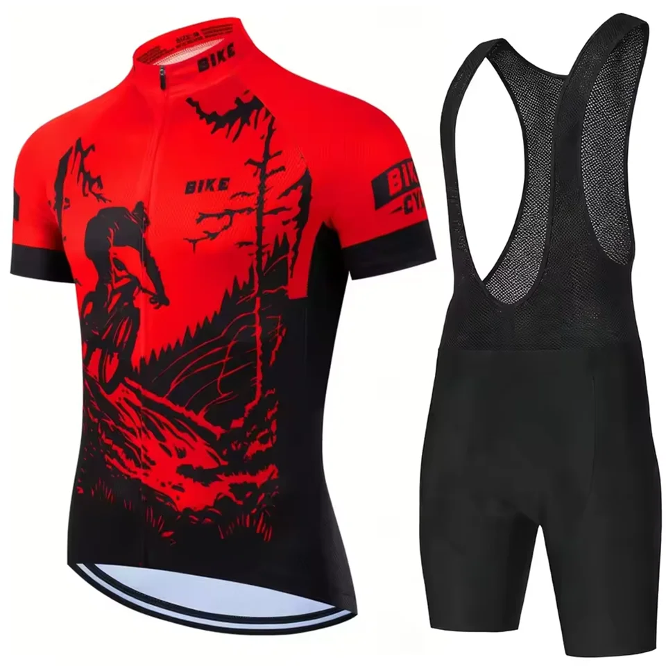 2026 Sommer-Radtrikot-Set für Herren in Leuchtfarben MTB Kurzarm-Radkleidung Mountainbike-Bekleidung Ropa Ciclismo Uniform – Detail 6