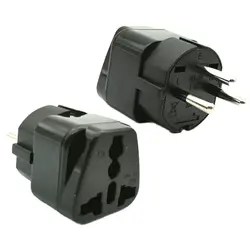 Universal White Black Copper 10A 250V EU US UK AU japan swiss germany france to Israel Egypt Pakistan Adapter Plug Type H