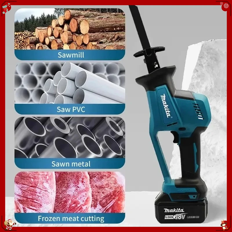 makita-djr189-cordless-rechargeable-wood-metal-cutting-saw-brushless-electric-reciprocating-saw-portable-power-tools