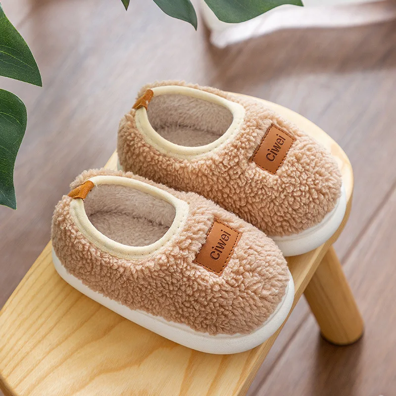 

Kids Slippers Winter Warm Slippers for Boys Indoor Home Cotton Girls Shoes Toddler Sandalias Baby Cute Slippers
