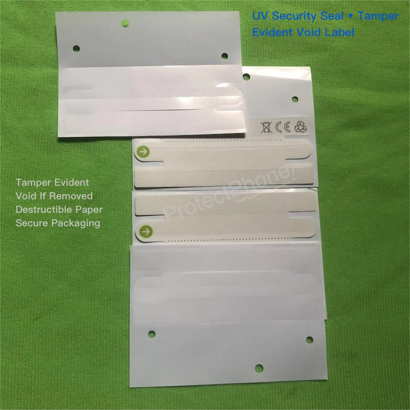 50Sets Blue UV Anti-Counterfeit Tamper Proof Seal Stickers Available for 13-17/16e/17e Pro Max Plus Air Mini Void Closure Labels - view 6