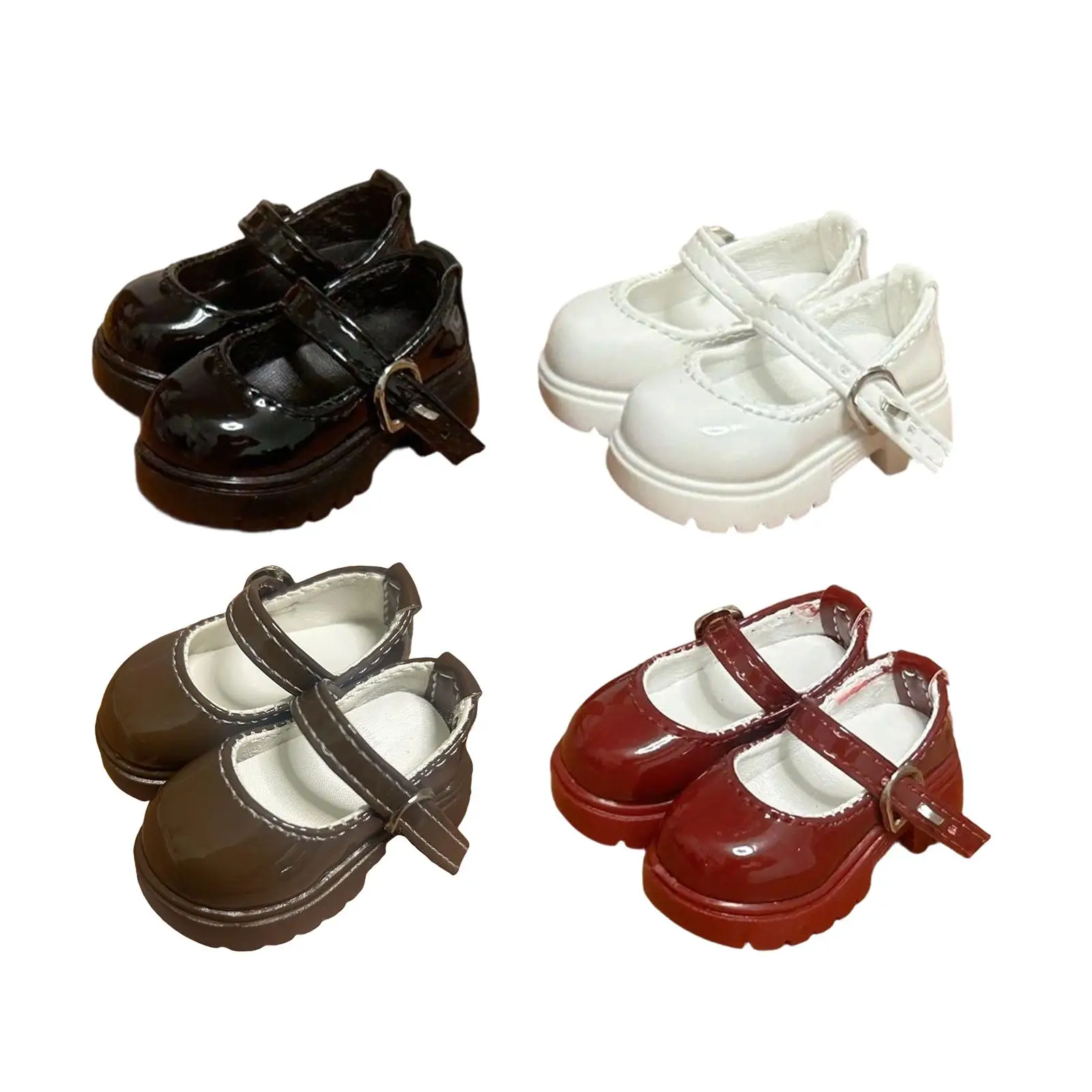 1:4 Female Doll Shoes Action Figure Shoes, Cute, Mini, Fashion, Chunky Trendy Platform Dress up Doll Costume Accessories