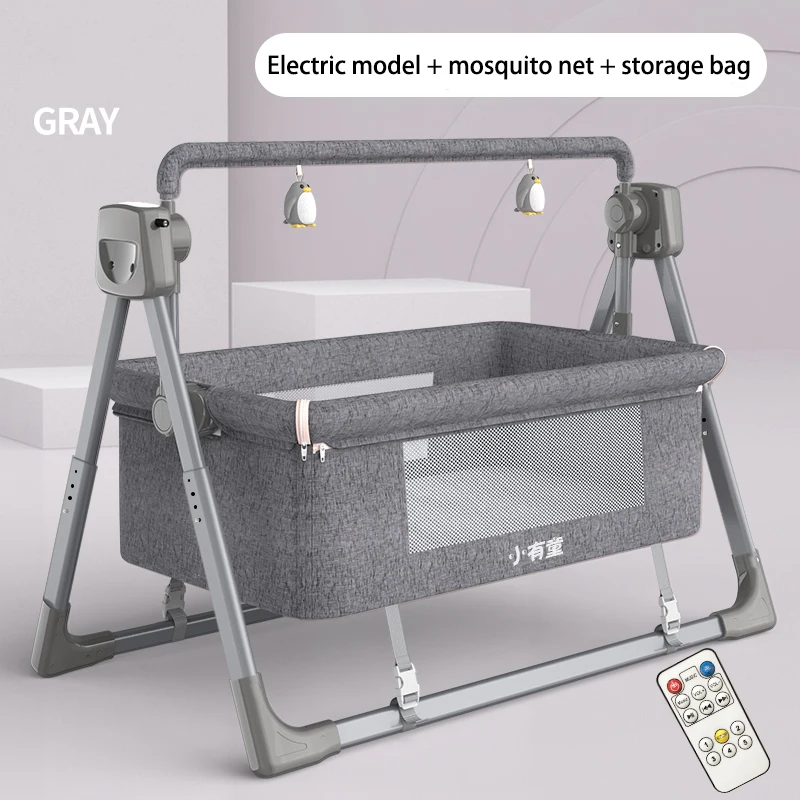 Baby Multifunctional Electric Cradle Rocking Bed Rocking Chair Newborn Smart Coax Baby Soothing Artifact Sleeping Basket