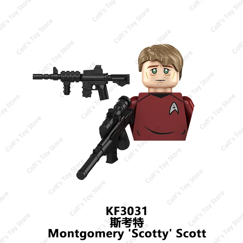 2024 Star Trek Classic Movie Mini Action Figures Spock Captain James T Kirk Model Building Blocks Toys Children MOC Gift Kit