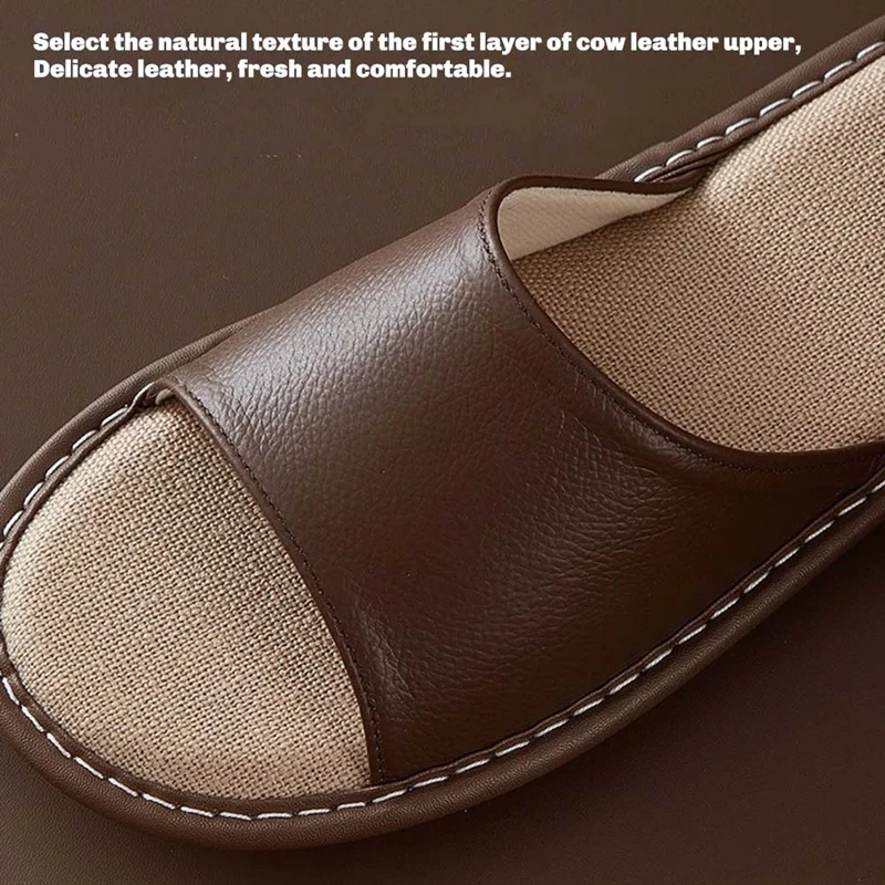 

Soft Slippers Summer Slippers Quiet Flax Non-Slip Slippers 26 YardsJAS